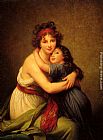Elisabeth Louise Vigee-Le Brun Madame Vigee-Le Brun et sa fille painting